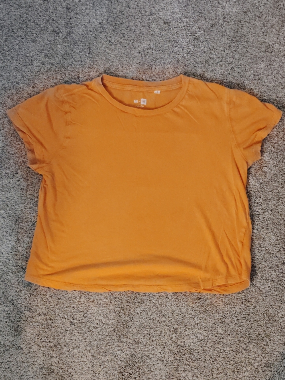 Me to We Short Sleeve Tee in Mustard Orange